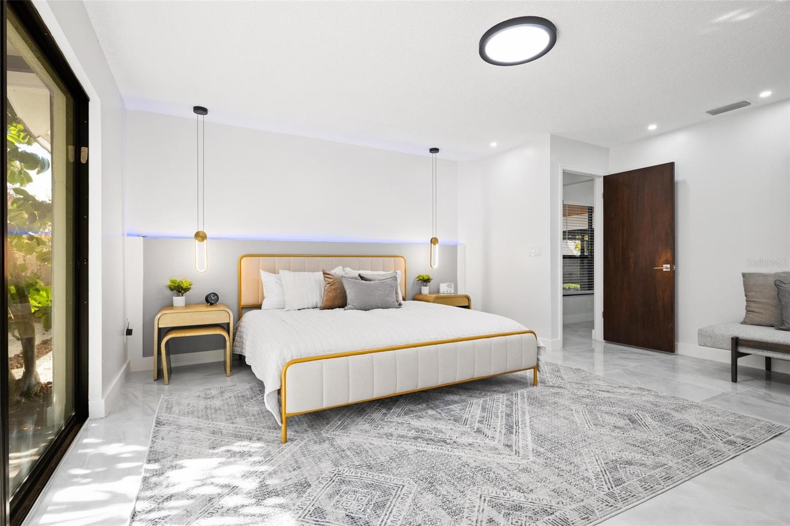 Master Bedroom with private patio
