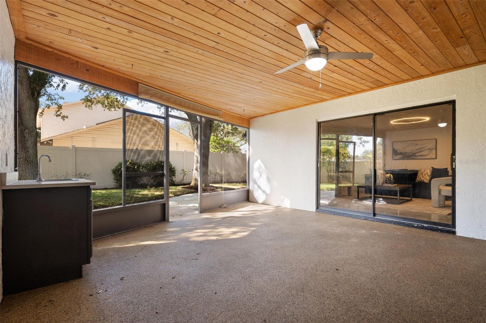 Covered patio