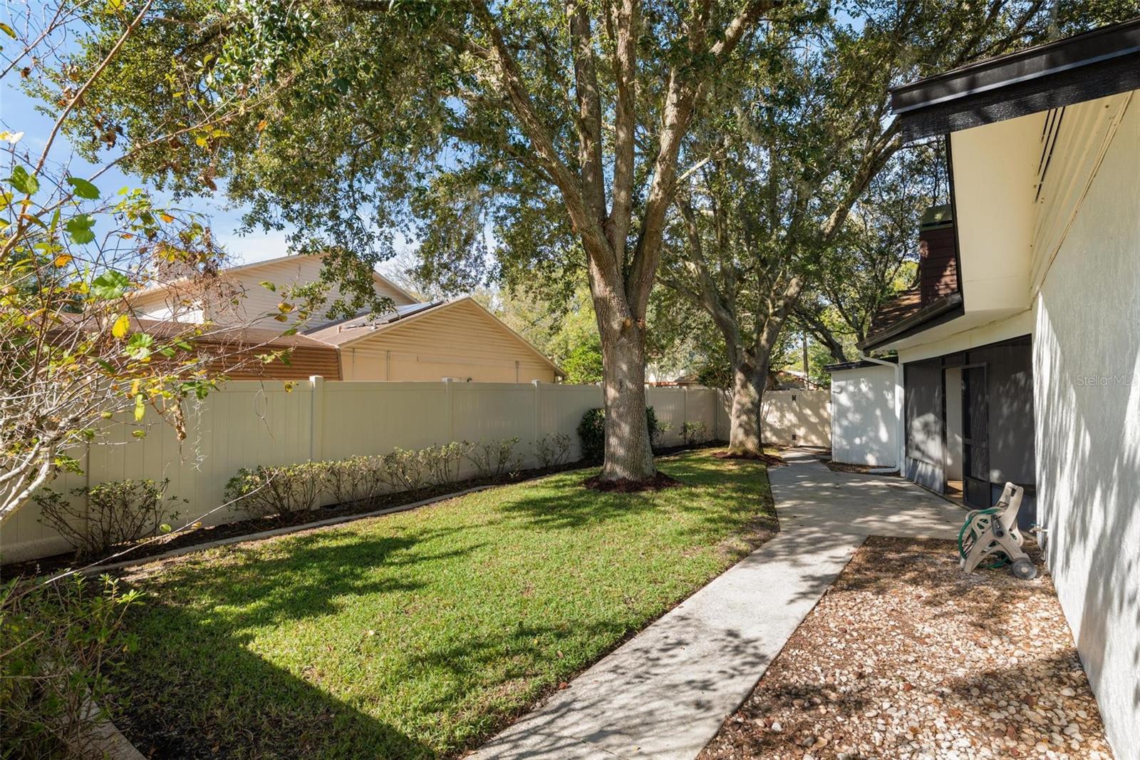 Fully fenced backyard!
