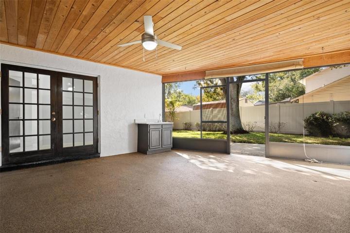 Covered patio