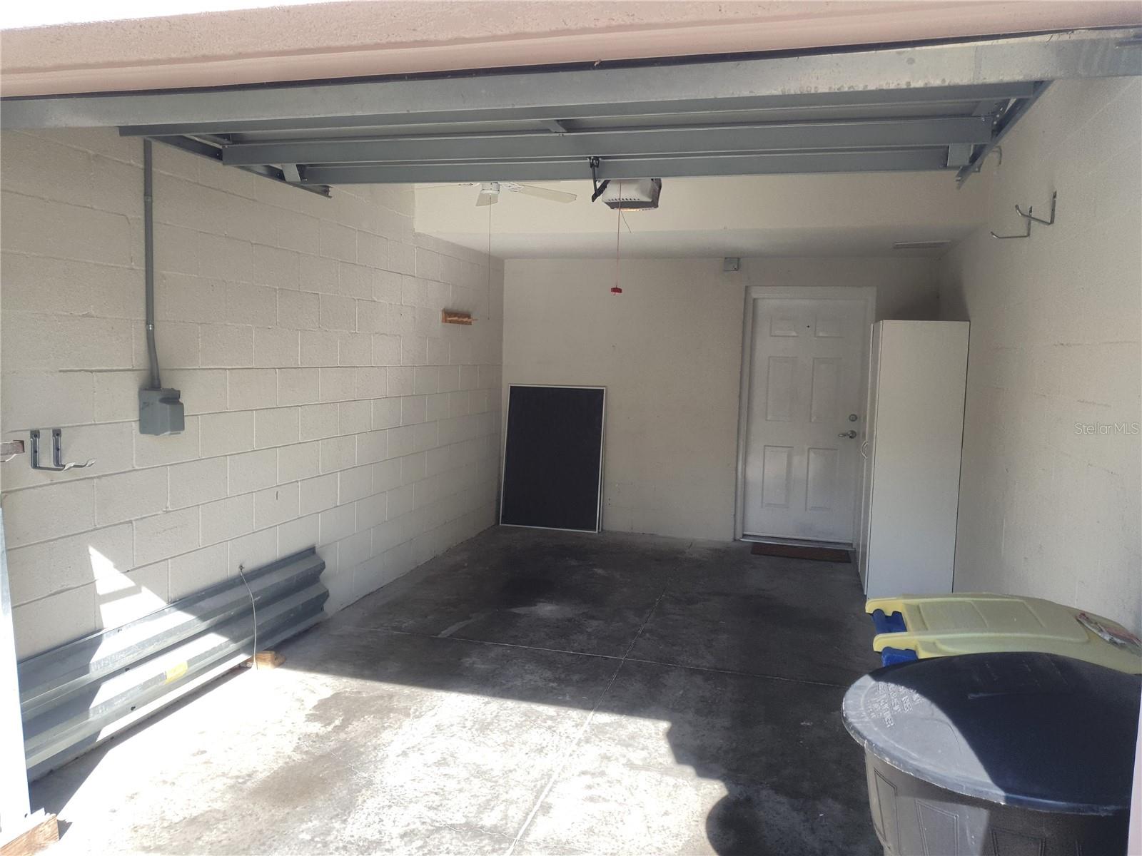 private, attached 1-car garage