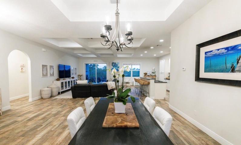DINING ROOM - Elegant & Cozy Dining Area with Back Views.