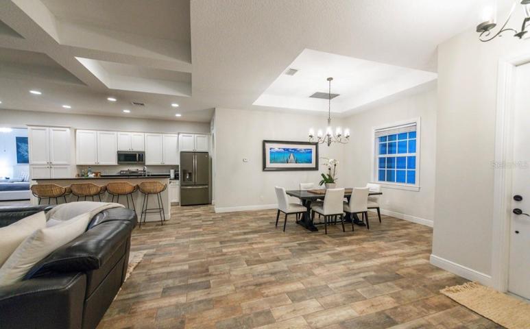 OPEN CONCEPT - PERFECT FOR ENTERTAINING - Spacious Open Concept - Dining, Kitchen, Living Room & Kitchen Overlooking Front Covered Patio.