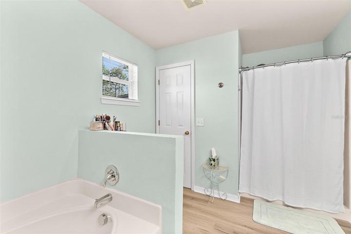 garden tub, separate shower