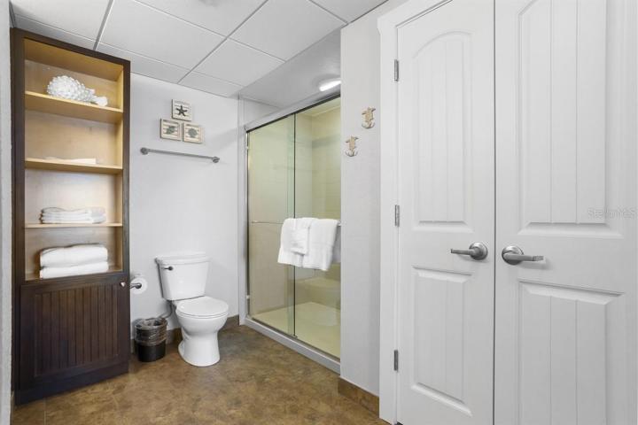 Primary Bath with Shower and Large Linen Closet