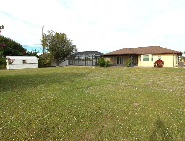 Back of house showing Shed