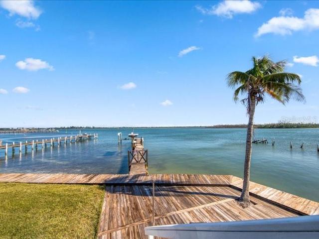 View from house to private dock.