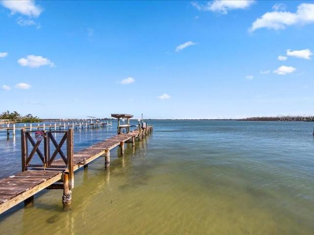 Dock includes cleaning table and boat lift!