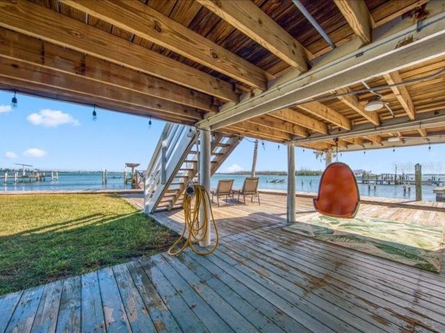 Enjoy the bay breeze on the lower deck!