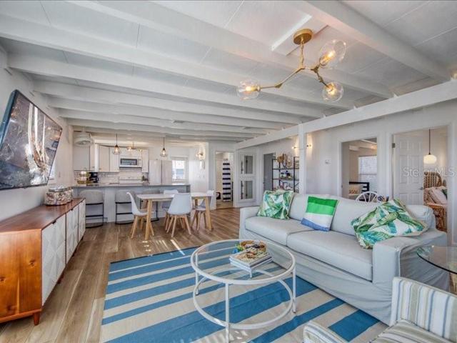 Tasteful fixtures enhance the coastal theme of the home!
