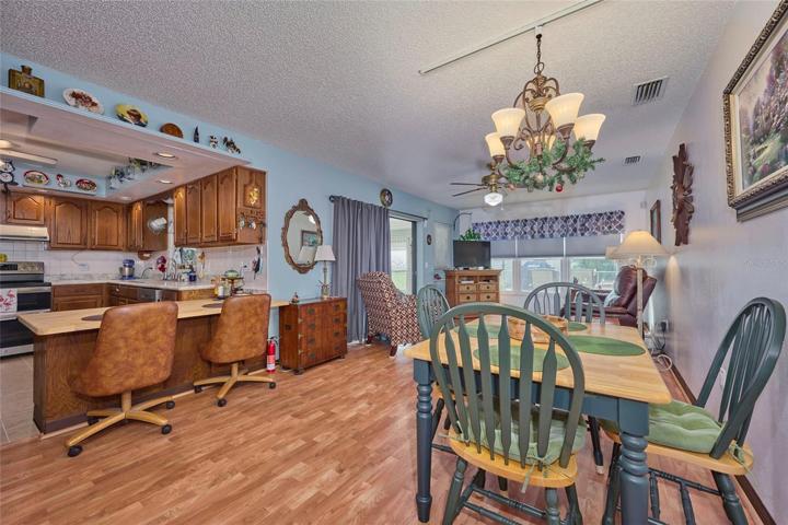 Family/dining room and kitchen