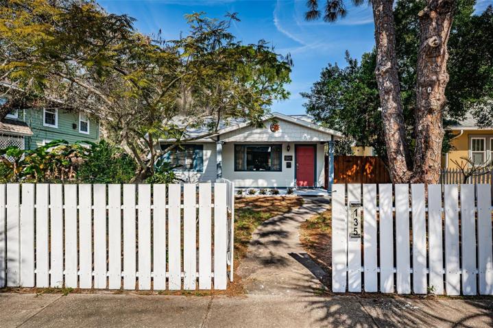 Gate entering yard