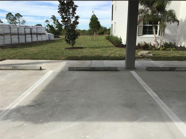 Parking spot in front of the building