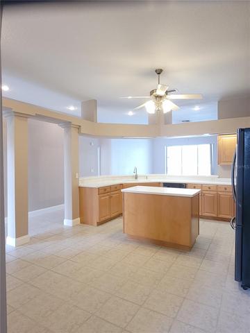 Spacious kitche with room for a dinette area