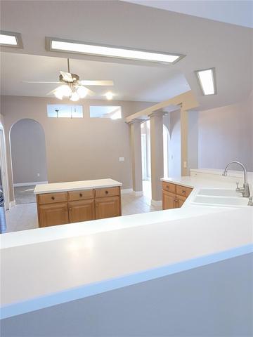 White corian counters