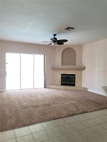 Family room with fireplace