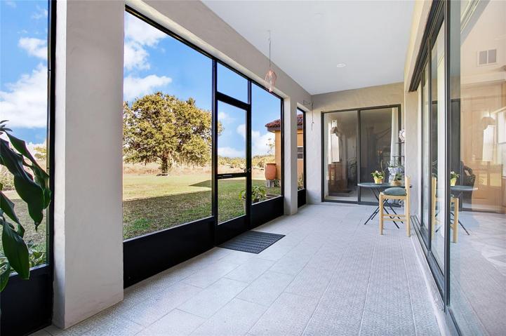 Downstairs covered patio.