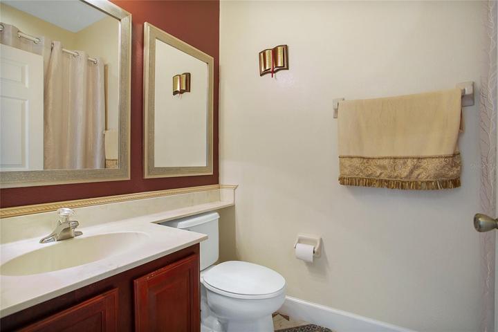 Downstairs 2nd bathroom.