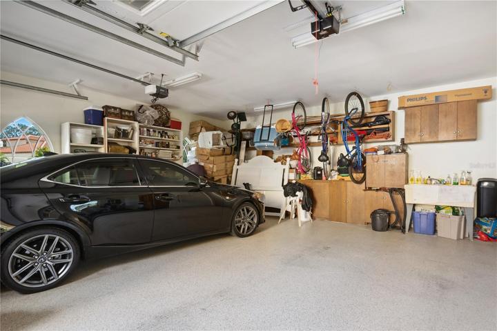 Separate 2-car garage and work area unattached from main house