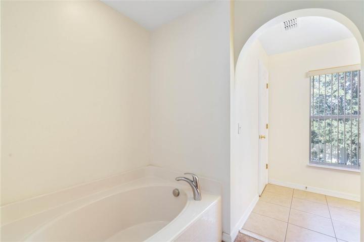 View  into the primary ensuite garden tub area.