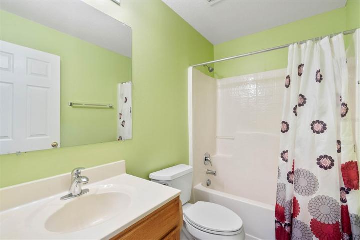 Shared second floor guest bath.