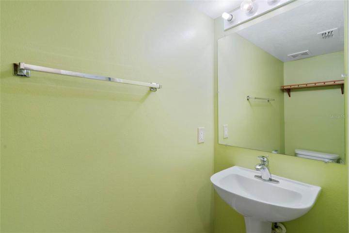 First floor half bath.