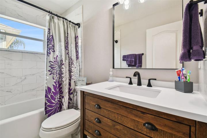 Upstairs Guest Bathroom - newly remodeled!