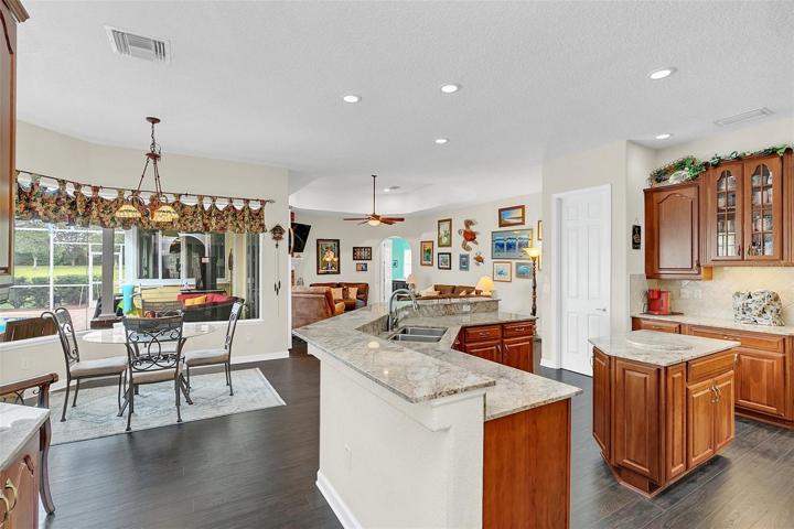 KITCHEN AND EAT IN AREA