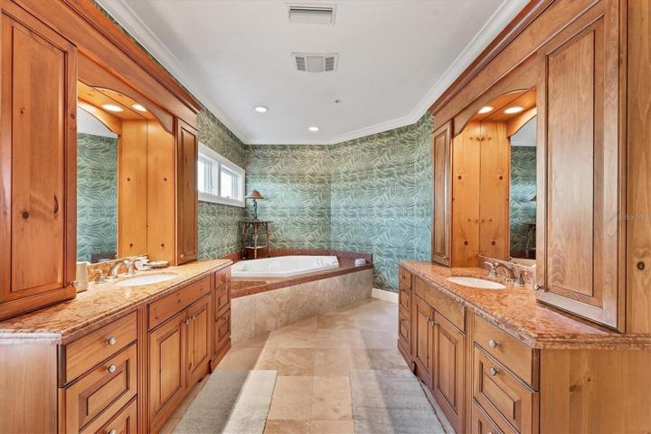 Master Bath with Dual Vanities!