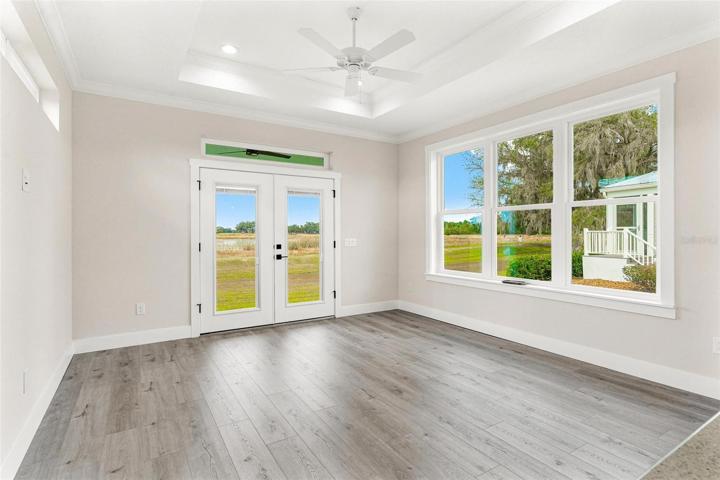 Living Room with French Doors to Porch