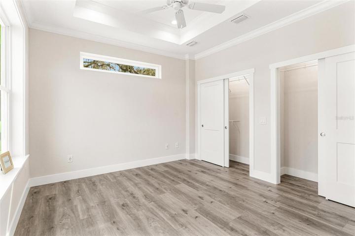 Bedroom with Tray Ceilings