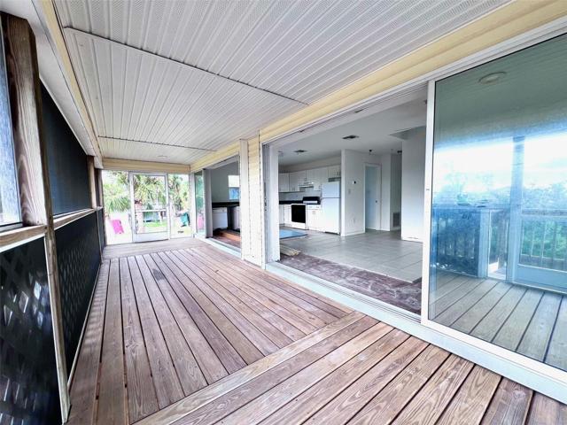Full view of front porch towards the west