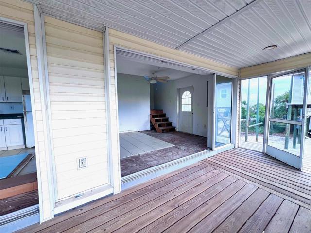 Front porch looking in to living room