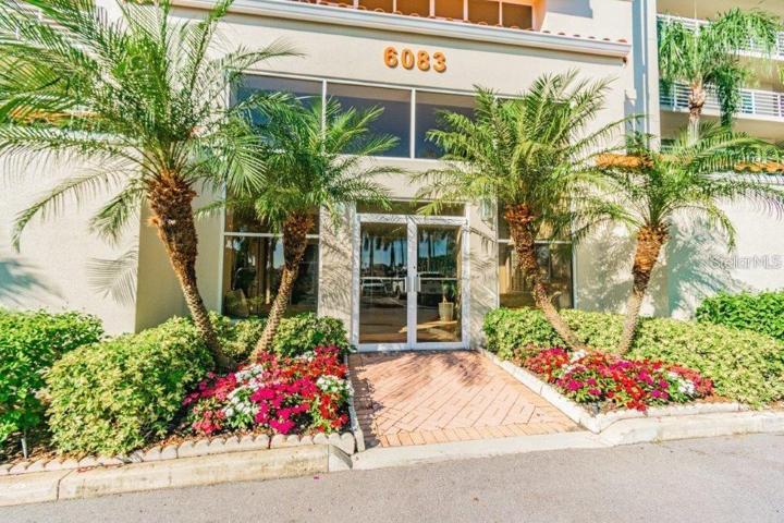 Beautifully landscaped and tropical entrance to building 6083