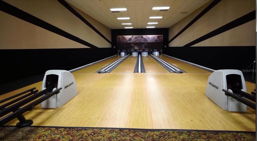 Bowling Lanes in Main Clubhouse