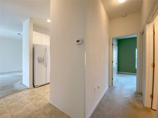 Hallway to Guest Bathroom.Guest Bedroom