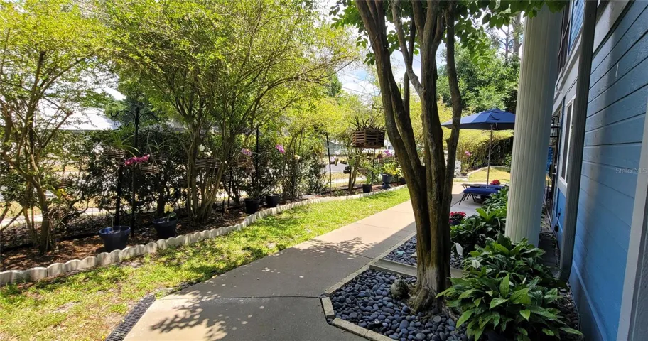 Welcome home! Pretty tropical pathway leading to your new home at 2320 Oak Park Way  !