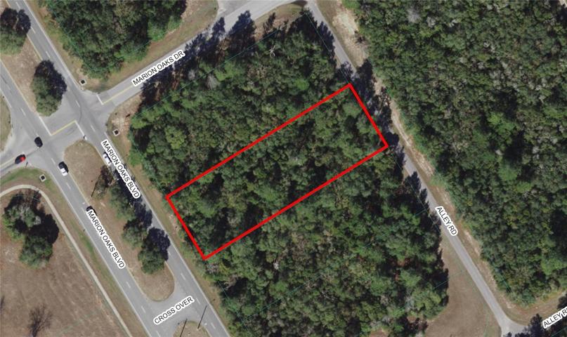 Aerial view of property