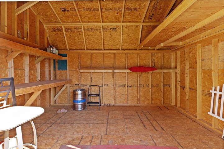 Plenty of space to store extra items or add electricity and have a great workshop