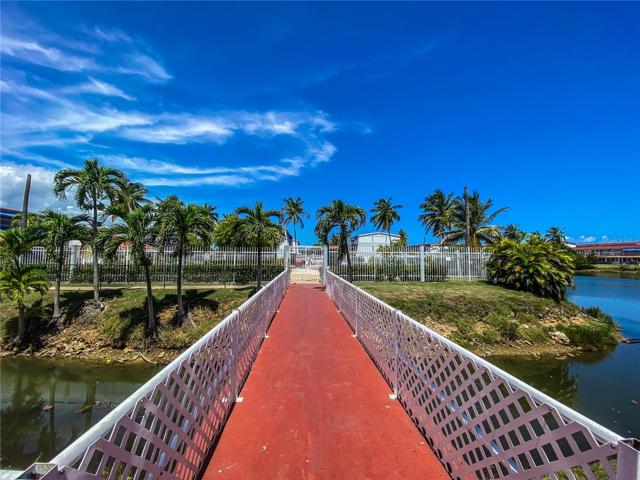 Bridge to community pool area.