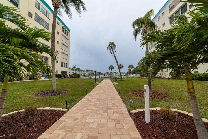 Walk way to the Marina