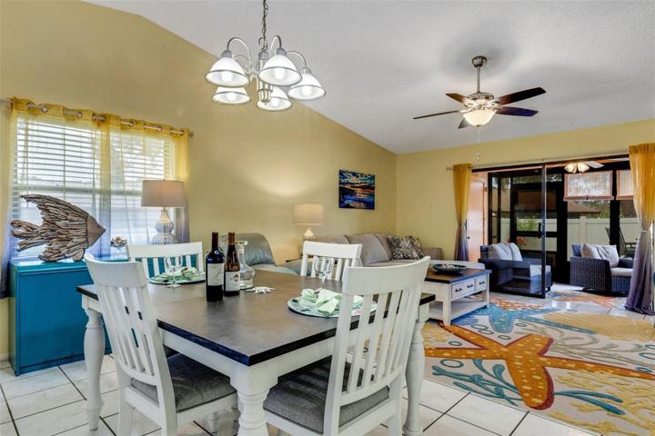 Open Dining Room to Living Room Space