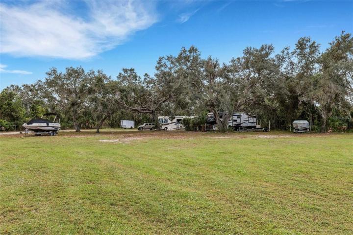 Plenty of free parking for your RV or boat!