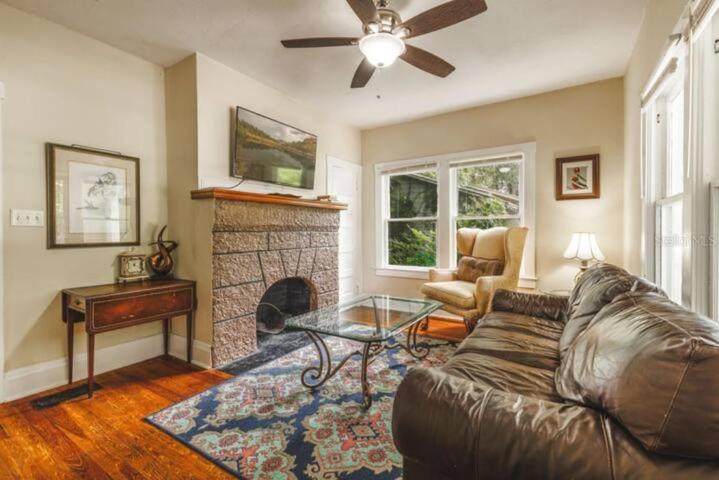 Living room. All units have a fireplace. Buyer to verify working order.