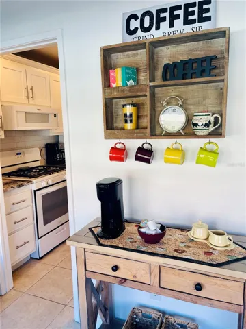 Adorable coffee station is convenient and stylish