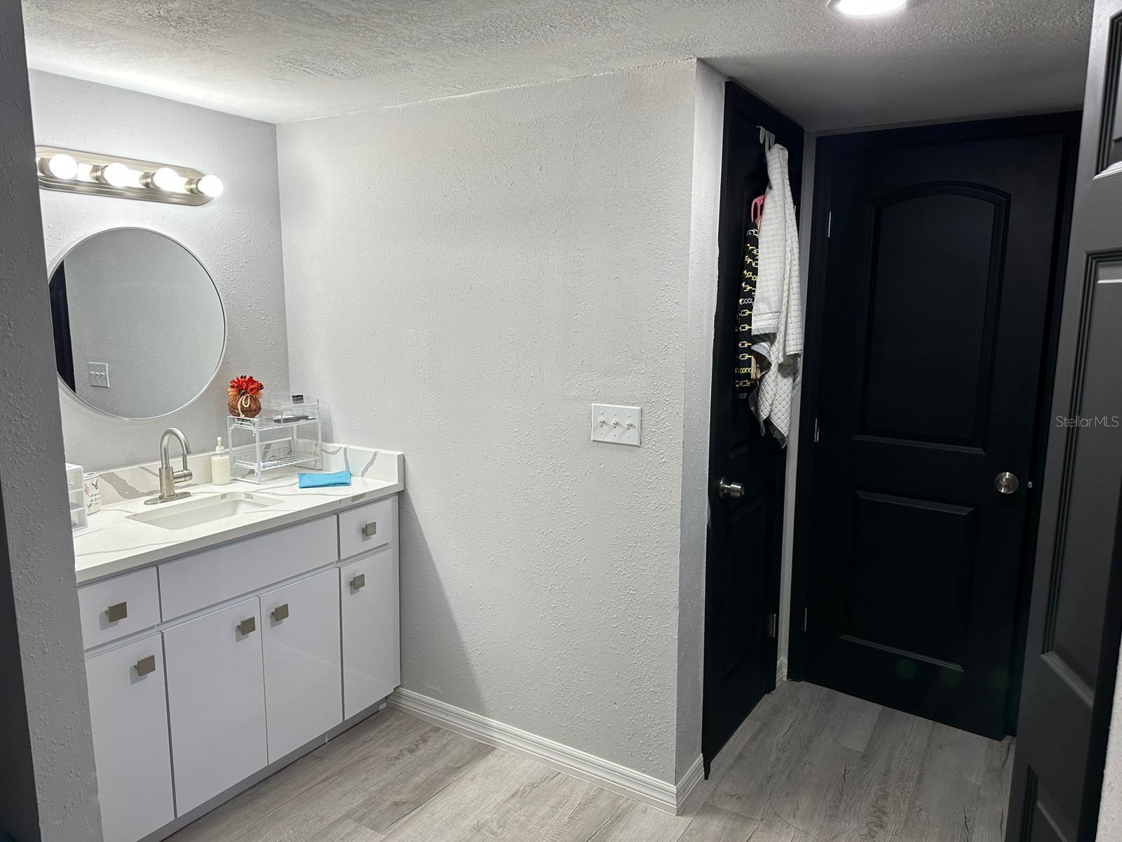 2nd floor master bathroom PVC cabinet