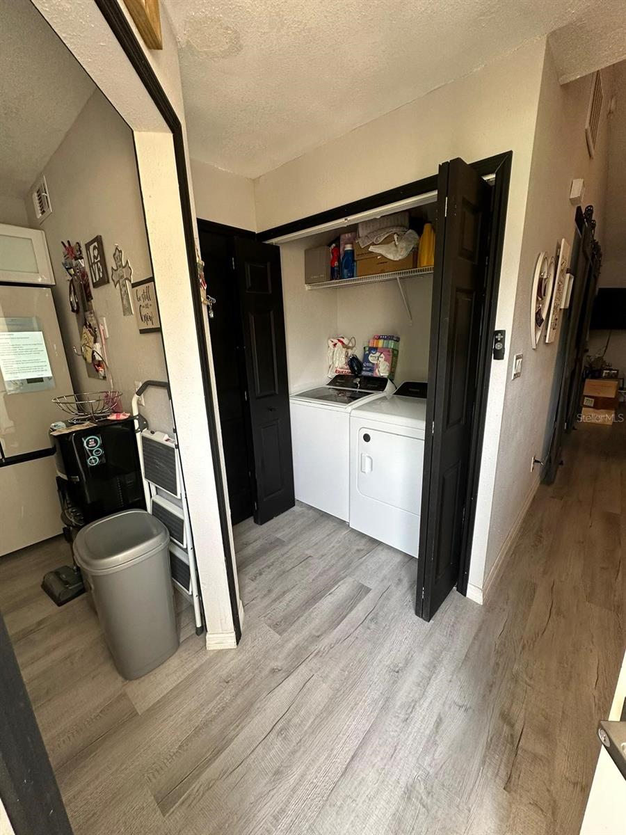 Laundry and entrance to the kitchen