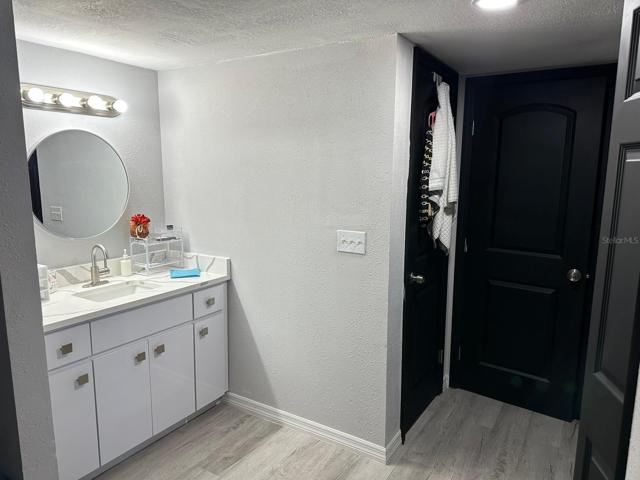 2nd floor master bathroom PVC cabinet