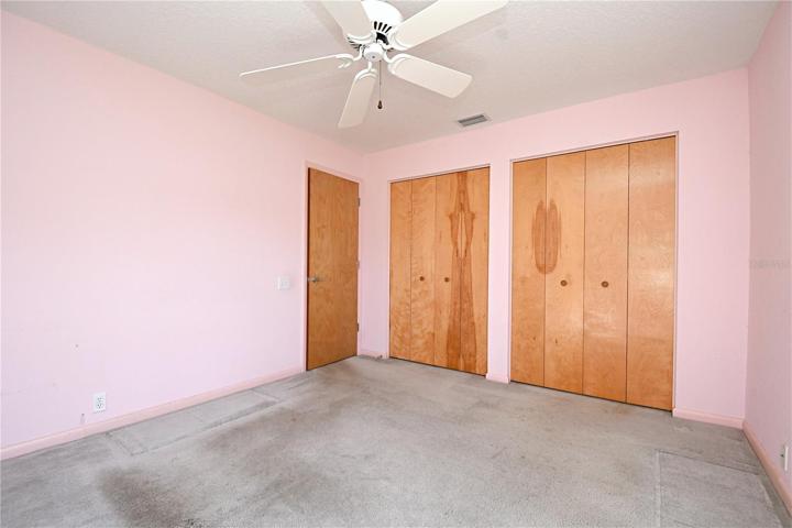 Bedroom 4 features a built in closet.