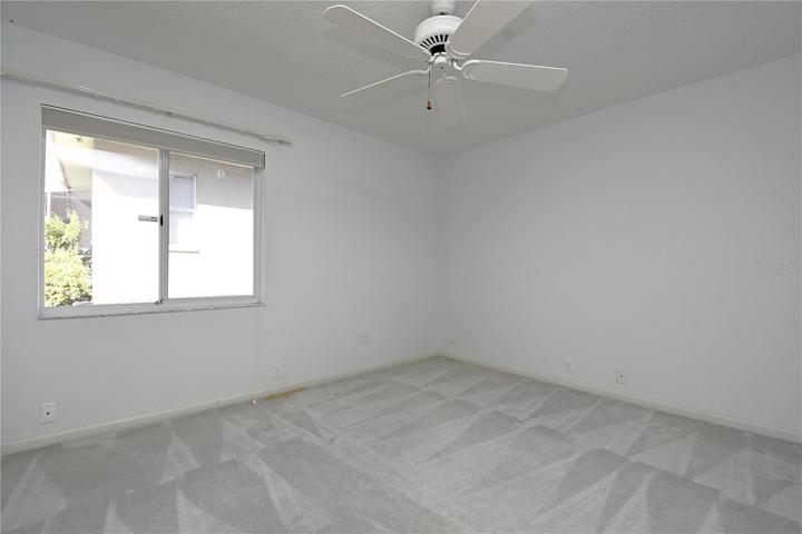 Bedroom 3 is on the opposite side of the home in this split plan.